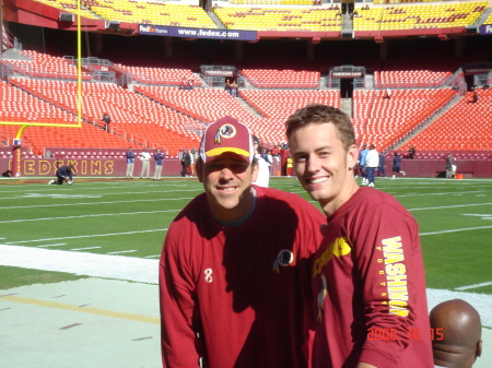 Ryan hanging with Mark Brunell