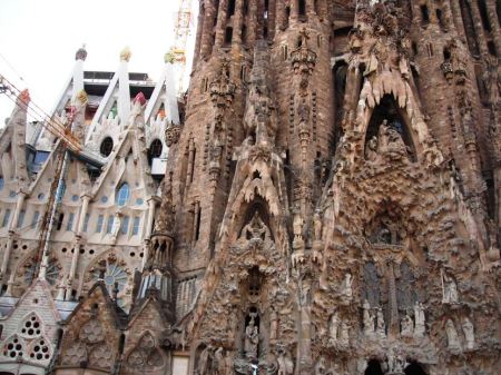 Barcelona, Spain-Gaudi Church