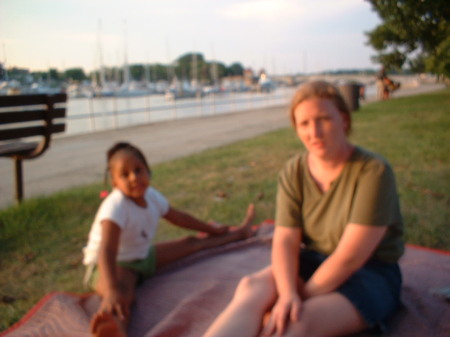 My daughter Christine and Bryannah at Glen Island