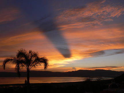Sunset over Lake Chapala