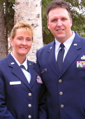 Rick and I before his retirement ceremony May 2006