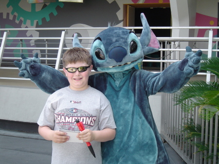 summer 2007 Christian and Stich at Disney World