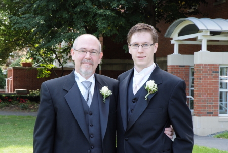 Dad and groom