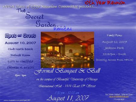 Class of 1997 Reunion Flyer