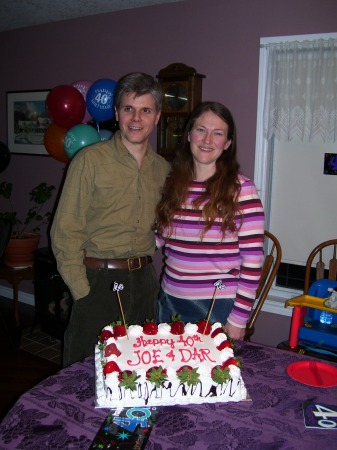 Me and my husband on our 40th birthday!