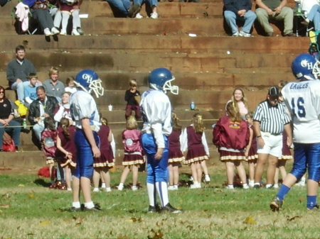 Caleb playing football