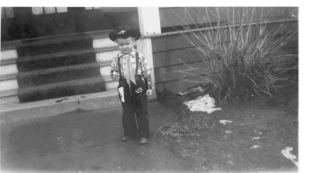 Me at my Grandmother's in Binghamton; about '50 or '51 I guess