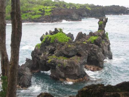 View along the Hana Coast in Maui