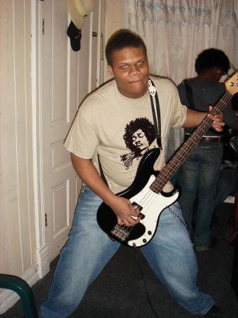 My Son Justin Rockin out