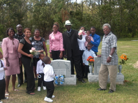 Visiting my mom's grave after buring my aunt