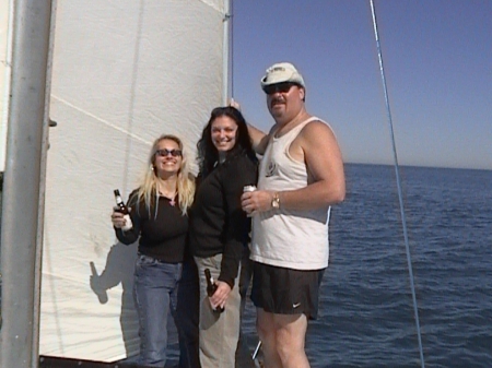 sailin w/friends Carol n Jeff