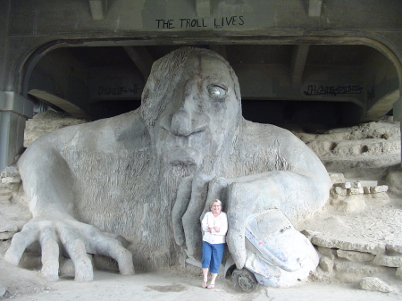 The giant under the bridge and me.