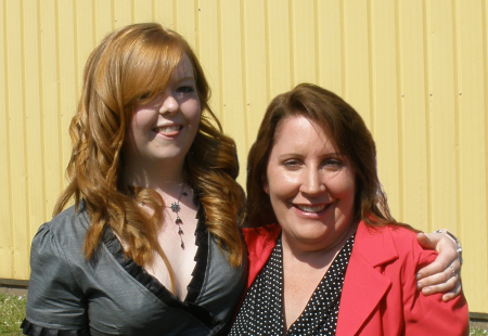 Beth and Laura in Wales, May 2008