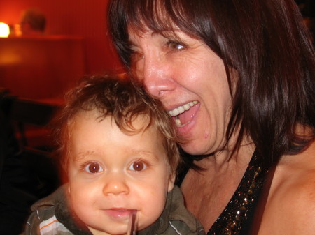 my wife carol and  grandson henry