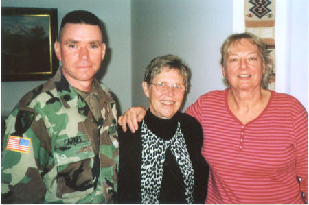 Lieutenant Colonel Chris with his Mom (Ute Carnes) and her friend Brigitte