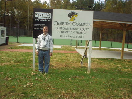 Revisiting the site of my college tennis playing days (2003)