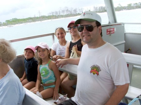 Traveling the ferry to Shell Island 2006