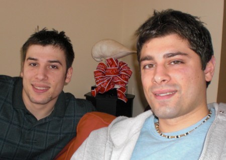 Nick (left) and Mike - my kids-Christmas 2008