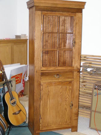 hand made oak kitchen cupboard