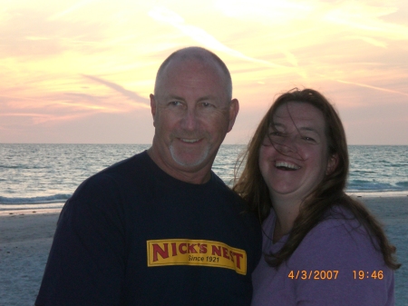Dad & me chillin on our beach in FL