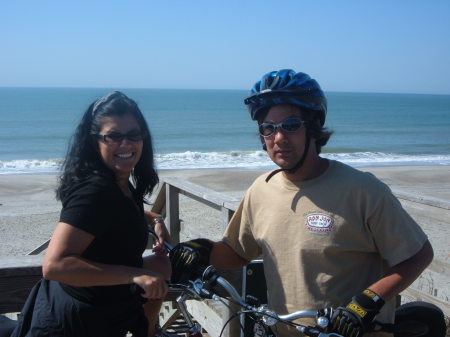 brother and i bike riding