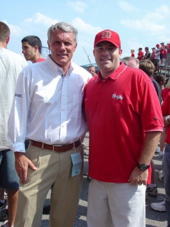 Me and Gary Williams, head coach of the Terps!