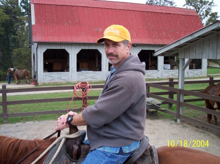 Horse riding at the Biltmore house, Asheville, N.C.