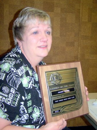 My mom won Citizen Of The Year Award in Dec. 2007