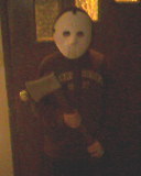 My son Kyle on Halloween 08 as jason