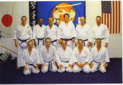 Hersch at dojo (standing-far left)