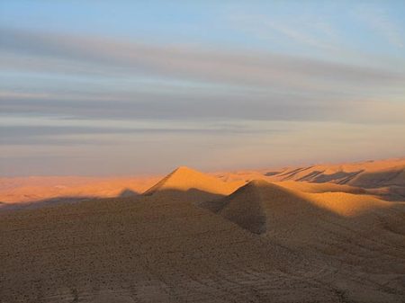 beautiful desert landscape of israel