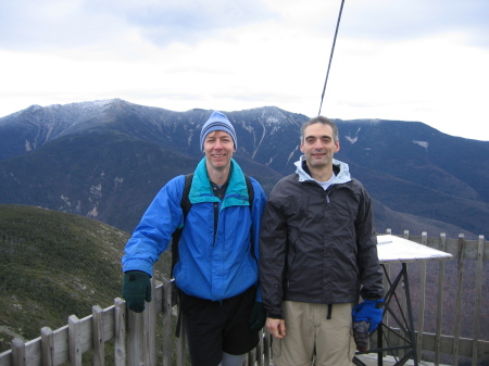 With Buddy Seb, Atop Cannon Mt, Franconia, NH '06