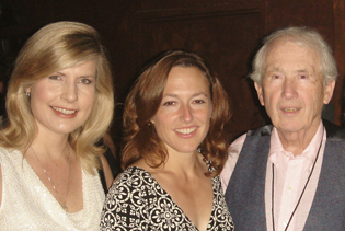 Kathy with author Hope Tarr and Frank McCourt (author of Angela's Ashes)