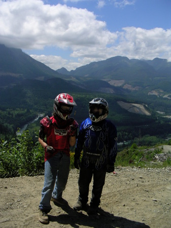 Sons Luke and Levon July riding the Hills of GoldBar 2006