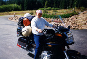 my dad "Buck" on his motorcycle