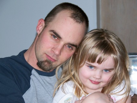 my husband, Todd Leonard & McKenzie- Jan. '07