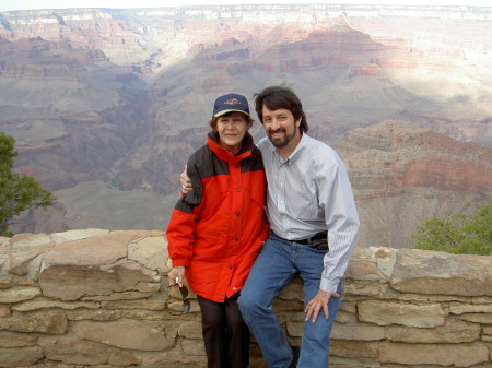 At the Grand Canyon with Mom - 2005
