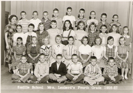 4th  Grade Mrs Lenkerd 1956 - 1957