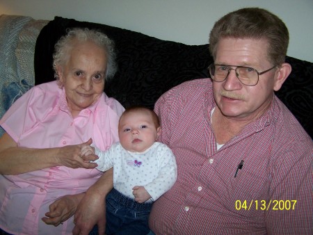 Great- Grandma & Great- Grandpa with Cheyenne