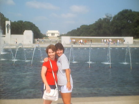 me & my sister at the WW2 Memorial in D.C.