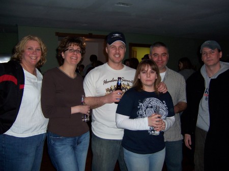Me, hubby and friends at his going away party