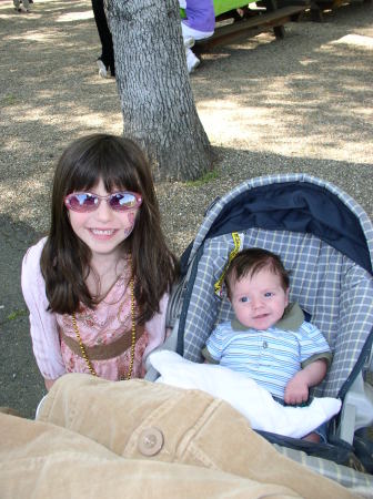 Maia (4) & Trevor (2 months) - Easter '07