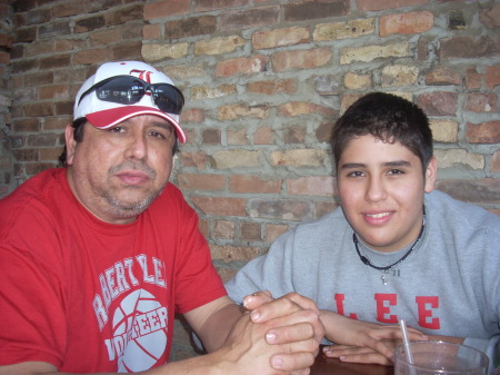 My  husband Hector and son Stephen