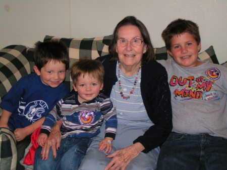 Grandma and the boys.