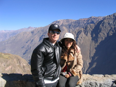 Mary and I in the Andes (Colca Canyon)