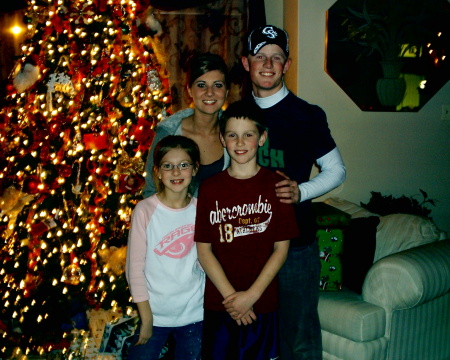 The four kiddos at christmas