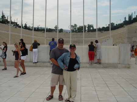 Wife and I in Athens