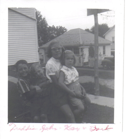 Freddie, Joh, Kay (my mom-deceased), Barb