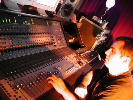 Me Mixing in my Studio