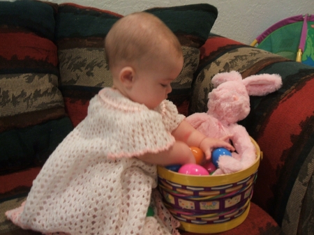 Zoey at Easter